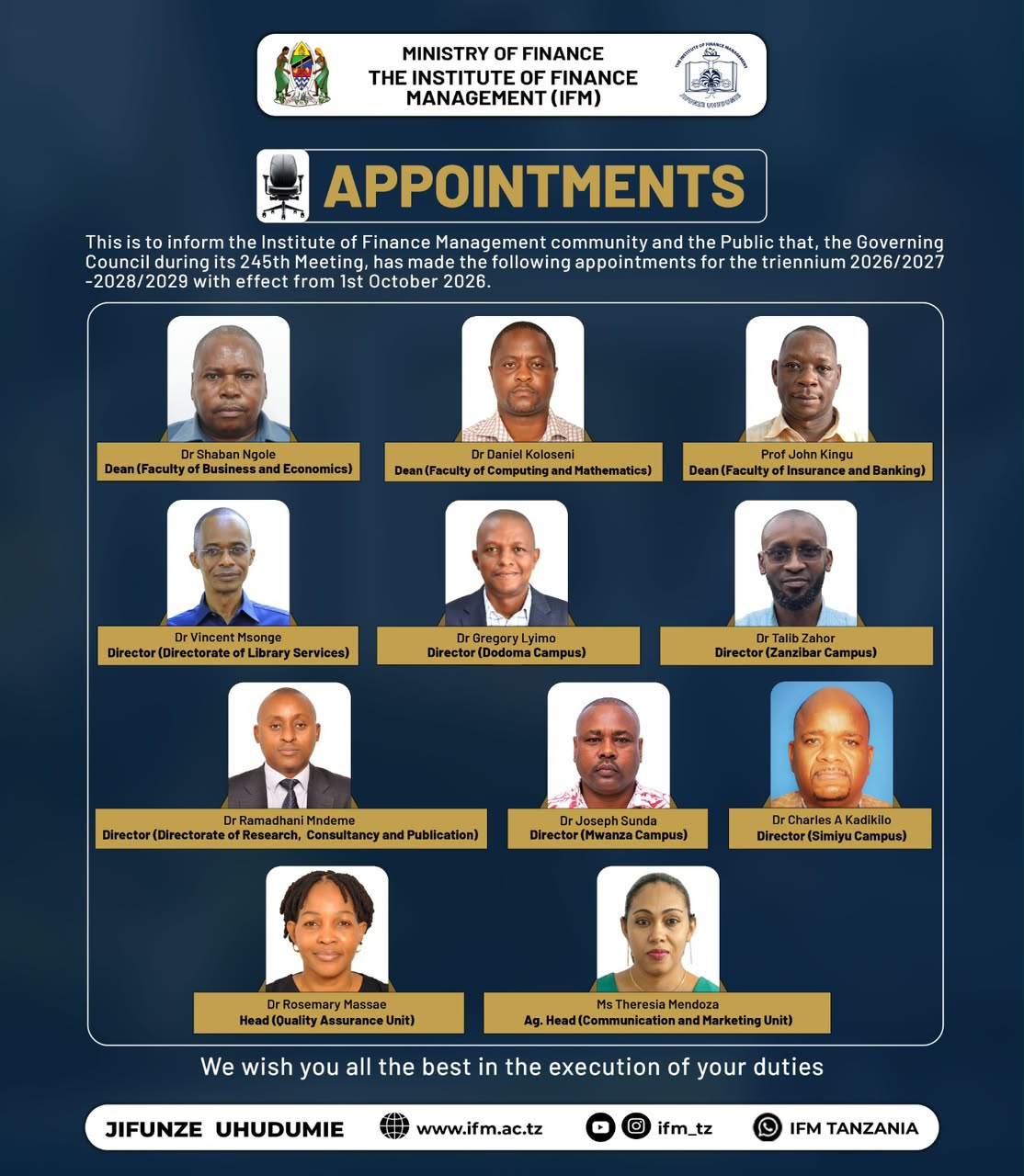 Recent Appointments